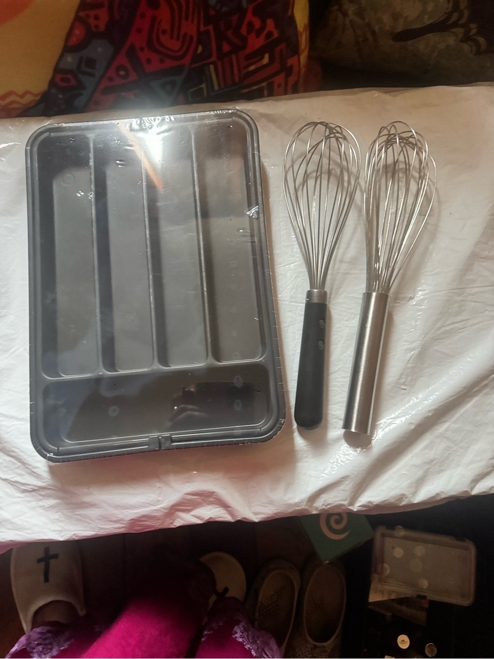 Silverware Drawer and baking whisks. New no tags.
